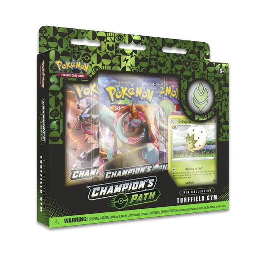 Pokemon TCG: Champions Path Pin Collection Turffield Gym