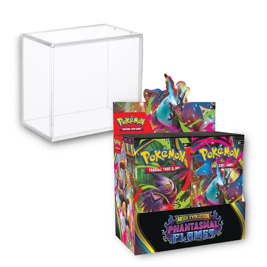 Pokemon TCG: Phantasmal Flames - Booster Box + Acrylic Case Bundle