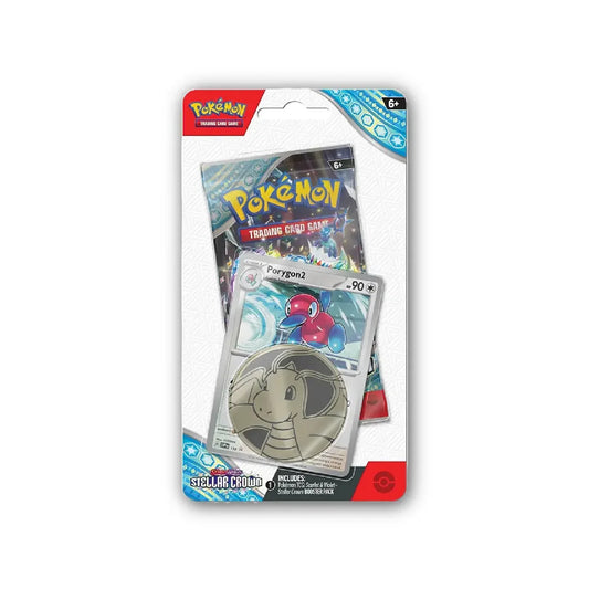 Pokemon TCG: Stellar Crown - Premium Checklane Blister - Roaring Moon
