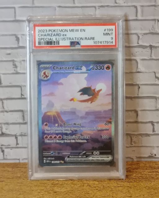 2023 POKEMON MEW EN : CHARIZARD ex : SPECIAL ILLUSTRATION RARE : MINT 9