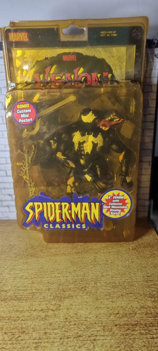 Spiderman classics Venom Figurine with poster